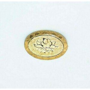 Gold Filled Taille d'épargne Flower Pin Brooch Art